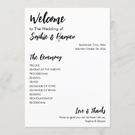 Programa Sencillo versátil moderno Casual Blanco y Negro