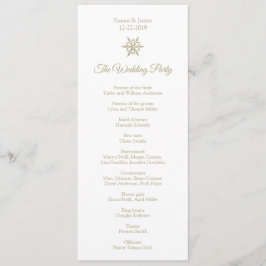 Programa Sencillos Navidades de copos de nieve de Boda de I