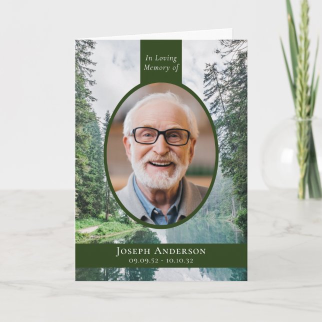 Programa Servicio conmemorativo de fúnebres Fotográficos al (Anverso)