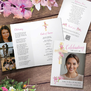 Programa Servicio conmemorativo de orquídea cruz acuática f