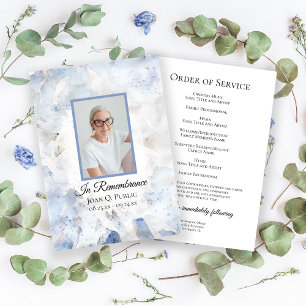 Programa Servicio de conmemoración de funeral de Carnation