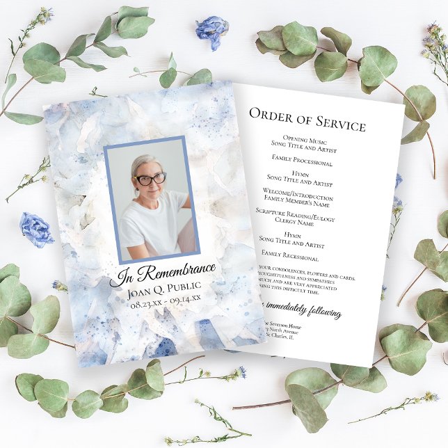 Programa Servicio de conmemoración de funeral de Carnation  (Subido por el creador)