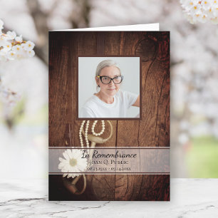 Programa Servicio de funerales occidentales de Daisy Rústic
