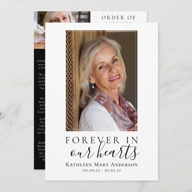 Programa Servicio de memoria fotográfica minimalista (Anverso / Reverso)