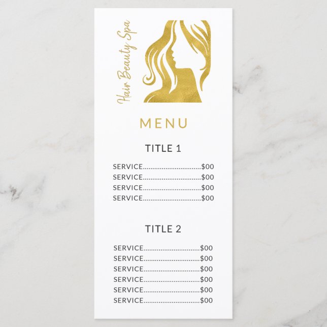 Programa Servicio de venta de pelo simple de oro blanco lis (Anverso)