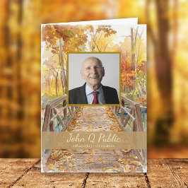 Programa Servicio Funerario de Otoño Plegado Bridge