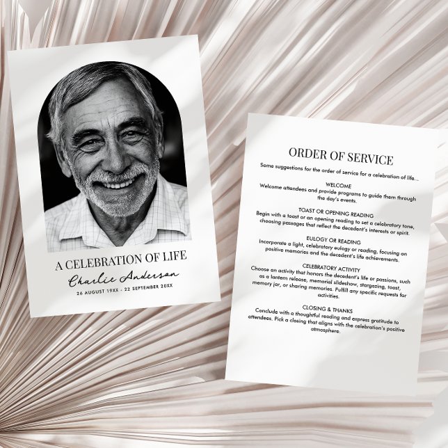 Programa Servicio Funerario o Conmemorativo de Foto de Arco (Subido por el creador)