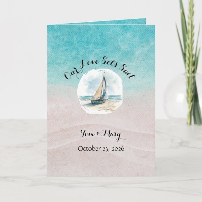 Programa Set Sail Wedding (Anverso)