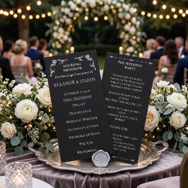Programa Silver Elegance Collection Wedding Program Rack