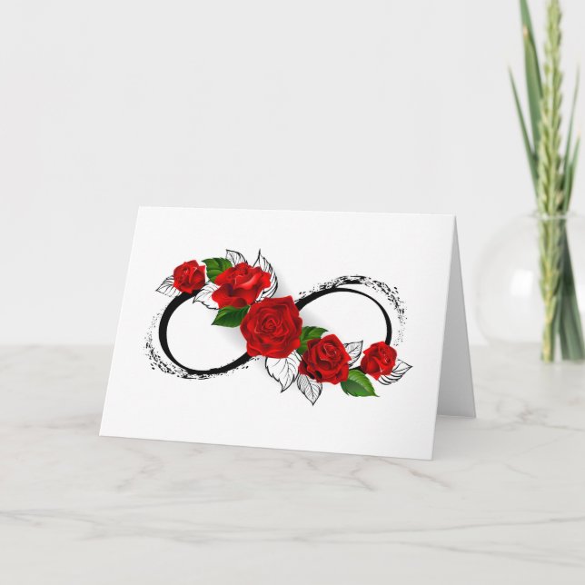 Programa Símbolo de infinito con rosas rojas (Anverso)