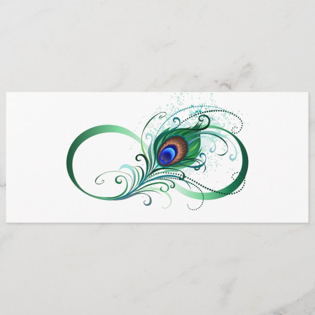 Programa Símbolo infinito con pluma de pavo real (Anverso)