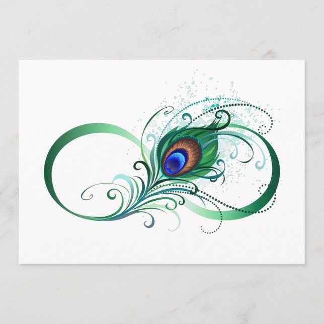 Programa Símbolo infinito con pluma de pavo real (Anverso)
