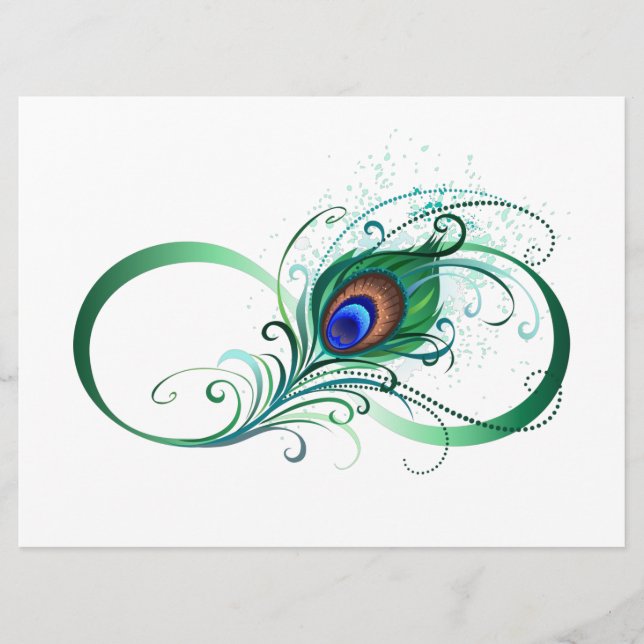 Programa Símbolo infinito con pluma de pavo real (Anverso)