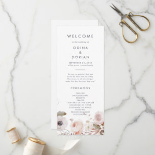 Programa Simple de Boda Floral