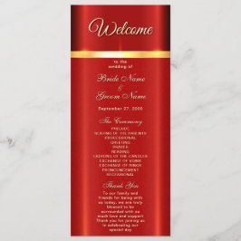 Programa Simple de Boda Roja