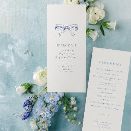 Programa simple de bodas azules en vinagre