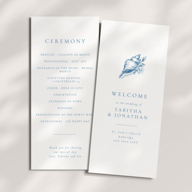 Programa simple de bodas de conchas marinas de col (Subido por el creador)