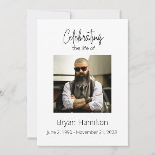 Programa simple de celebración funeraria de la vid