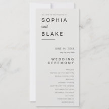 Programa simple de matrimonio platino Minimalista