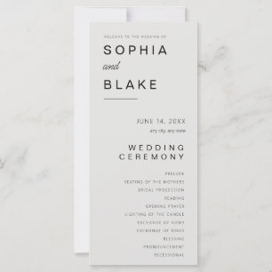 Programa simple de matrimonio platino Minimalista