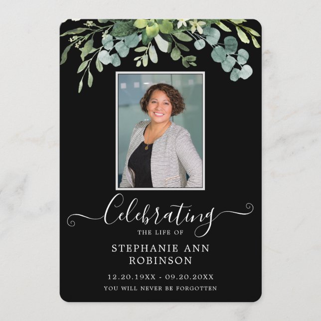 Programa simple de pedido de servicio negro de fot (Anverso)