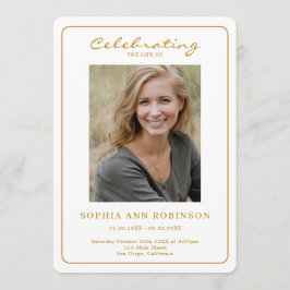 Programa Simple Foto Funeral Orden De Servicio