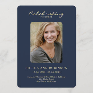 Programa Simple Foto Memorial Blue Gold Orden De Servicio