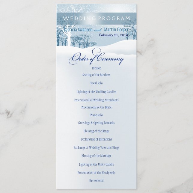 Programa Snowy Winter Wedter Program ice blue (Anverso)