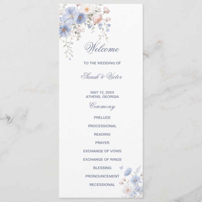 Programa Something Blue Double Sided Flat Program (Anverso)