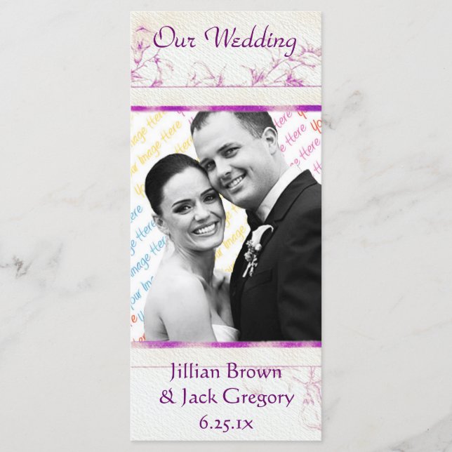 Programa Songbird Shabby Chic WEDDING (Anverso)