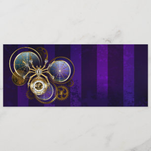 Programa Spider Steampunk sobre fondo morado