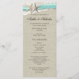 Programa Starfish and Lace Wedding