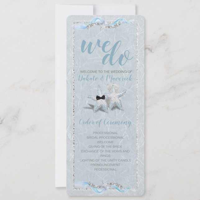 Programa Starfish Wedding (Anverso)