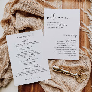 Programa STELLA de matrimonio Minimalista Tarjeta