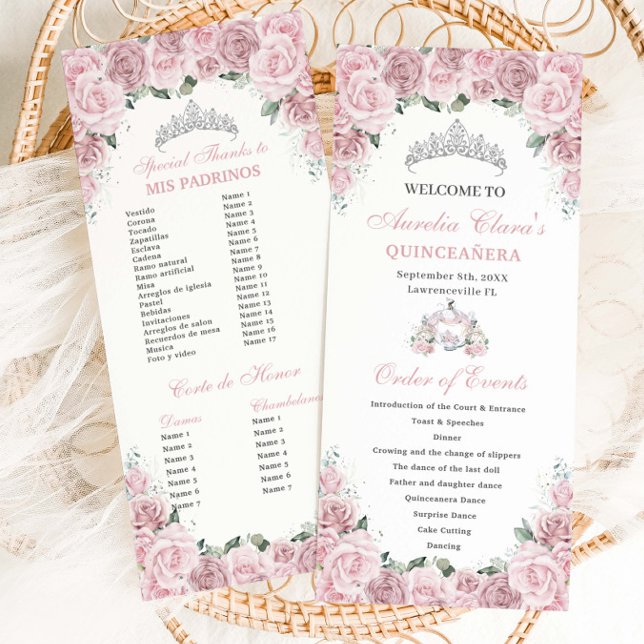 Programa Suave Orden de Eventos de Quinceañera en Carruaje  (Subido por el creador)