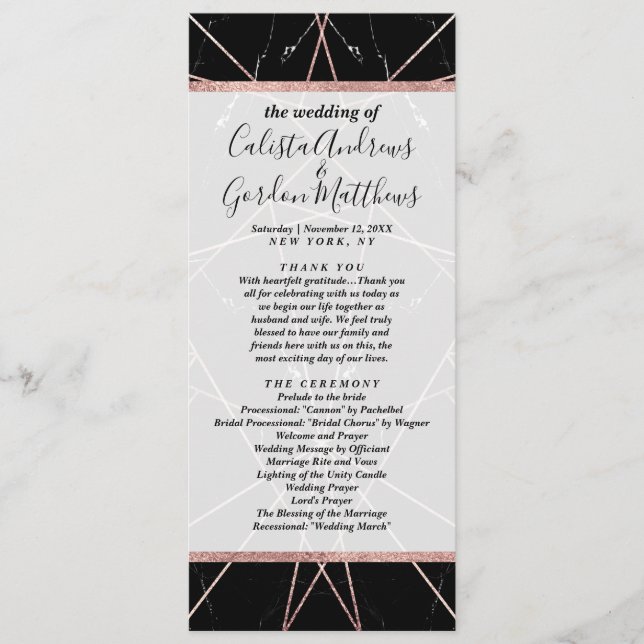 Programa Subió Geométrico Moderno Triángulos de Mármol de O (Anverso)