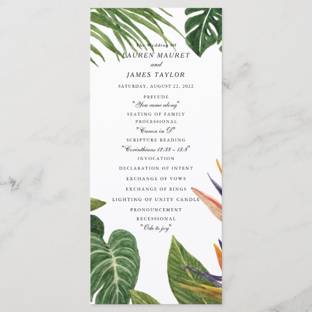 Programa Sueño tropical (Anverso)