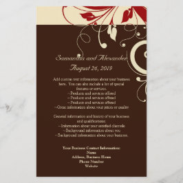 Programa Swirl/Volante Marrón/Crema/Rojo