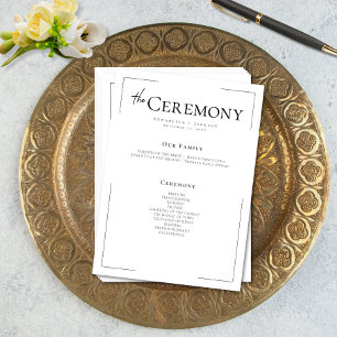Programa Tipografía mínima Boda blanco y negro