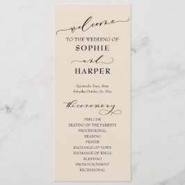 Programa Tipografía simple, crema elegante