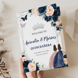 Programa Torneo azul de Rubor Floral Princesa Quinceañera