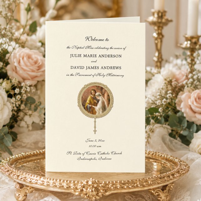 Programa Tradicional de Misa Latina de Boda Católi (Subido por el creador)