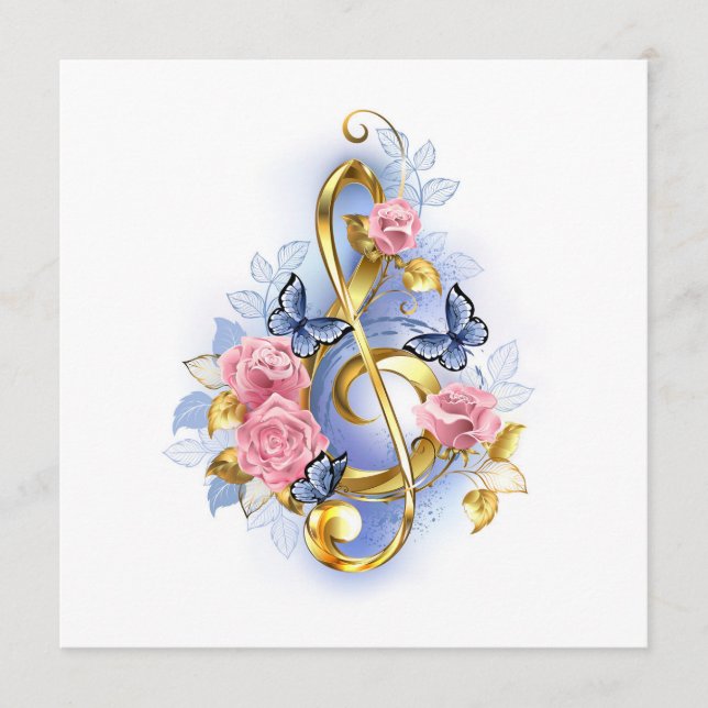 Programa Treble arrecife con rosas rosas rosas rosas (Anverso)