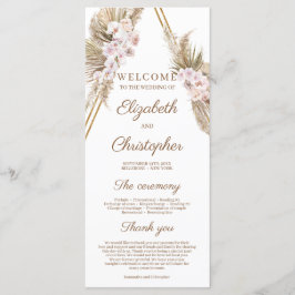 Programa Trendy Dried Palm Pampas Grass Gold Arch Tropical