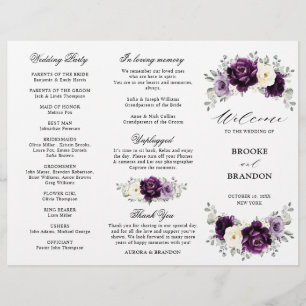 Programa Tri-Fold de Oberplant Purple Plum Marfil