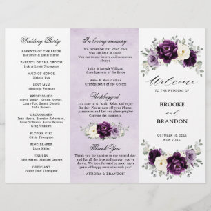 Programa Tri-Fold de Oberplant Purple Plum Marfil