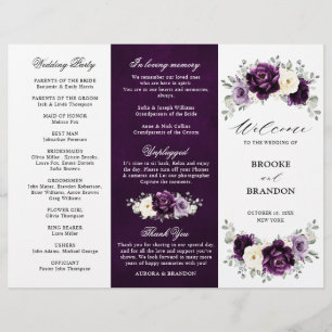 Programa Tri-Fold de Oberplant Purple Plum Marfil