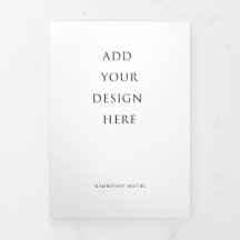 Programa triple de letras de Boda de 5"x7"