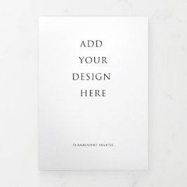 Programa triple de letras de Boda de 5"x7"