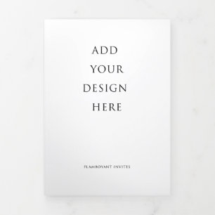 Programa triple de letras de Boda de 5"x7"